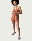 Linen Short in Terracotta