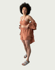 Linen Short in Terracotta