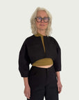 Contoured Bolero Jacket in Black