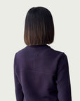 Organic Contoured Cotton Frame Top in Evening Violet