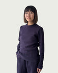 Organic Contoured Cotton Frame Top in Evening Violet