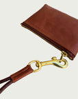 Wildgrain Mini Wristlet in Cognac