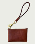 Wildgrain Mini Wristlet in Cognac