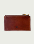 Pleated Wallet in Wildgrain Leather - Cognac