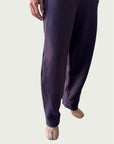 Organic Contoured Cotton Arc Pant in Evening Violet