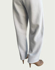 Organic Contoured Cotton Arc Pant in Porcelain