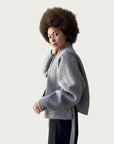 Vitruvian Wrap Coat in Eileen Gray
