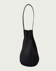 Exhale Supernova Shoulder Tote in Espresso, Neat with Black leather
