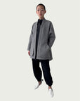 Principal Wrap Coat in Eileen Gray