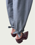 Japanese Denim Integral Balloon Pants in Wet Cement