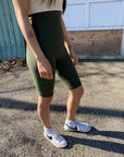 High Top Bike Short in Royal Fern - 11"