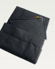 Paper Pleated Wallet – Black