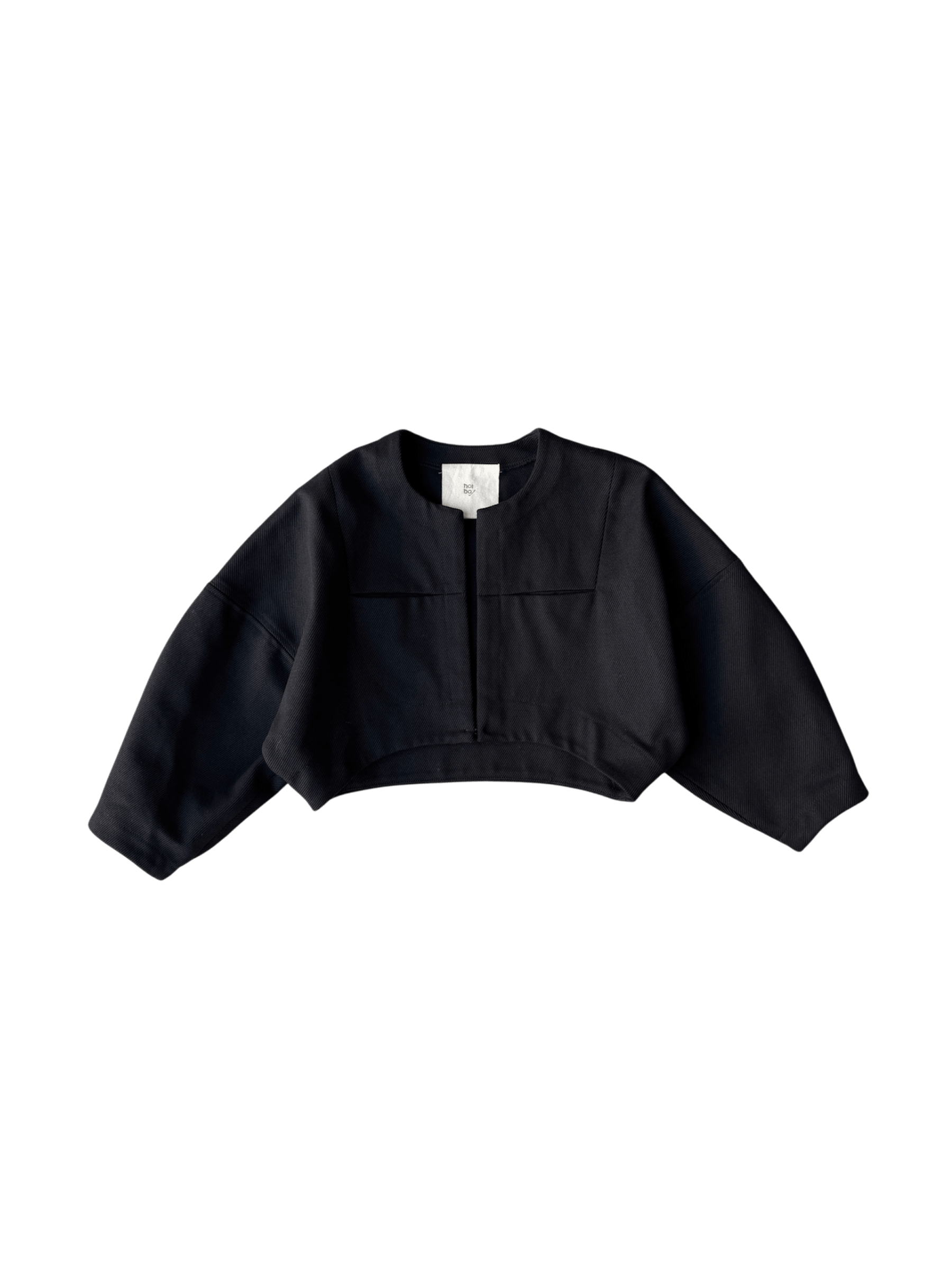 Contoured Bolero Jacket in Brushed Black