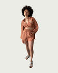 Linen Short in Terracotta