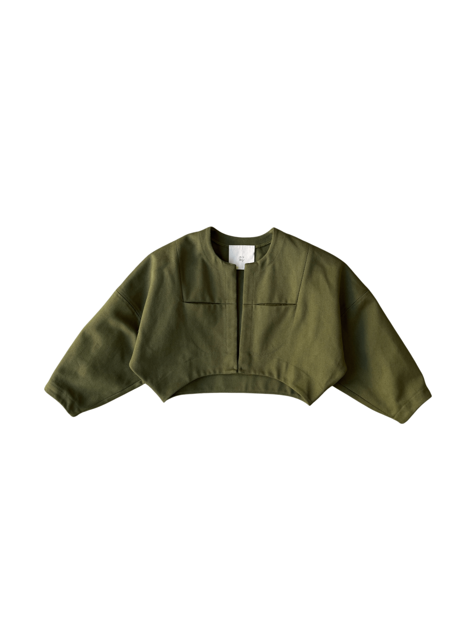 Contoured Bolero Jacket in Lucid Olive