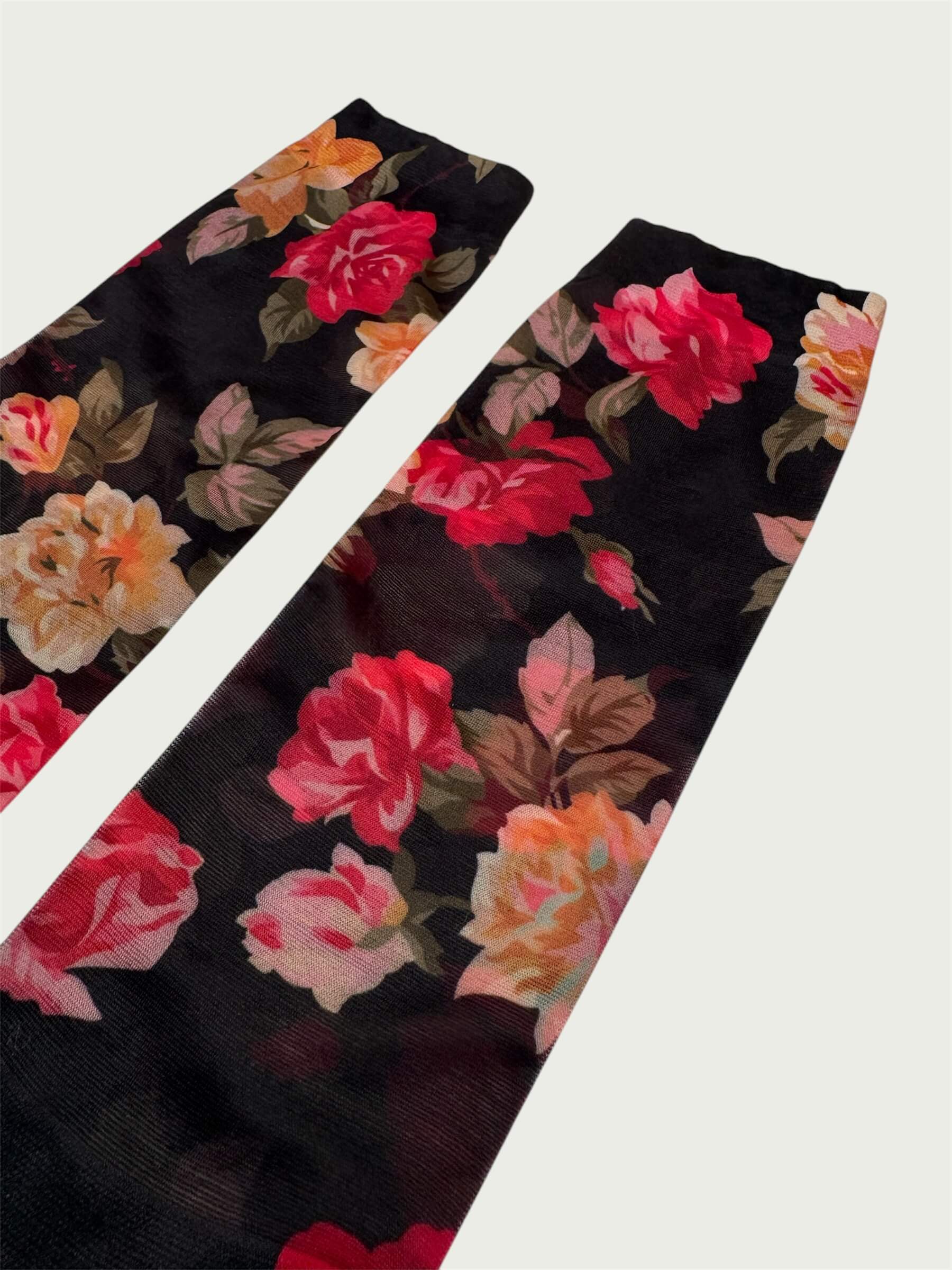 Printed Dress Sock, Floral Assorted