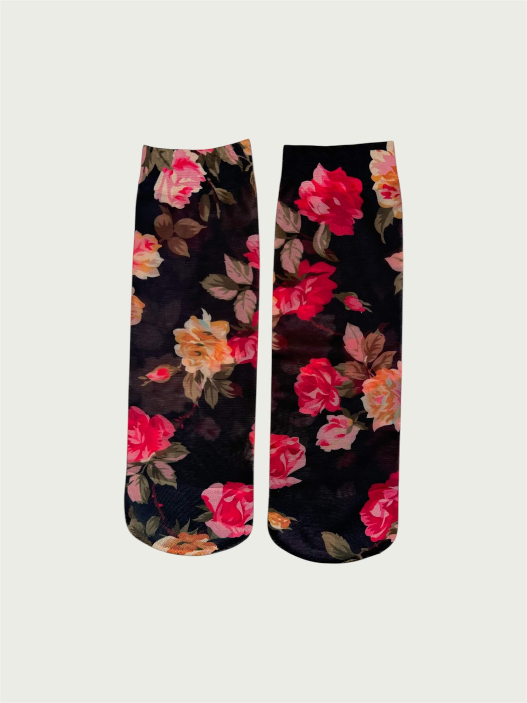 Printed Dress Sock, Floral Assorted