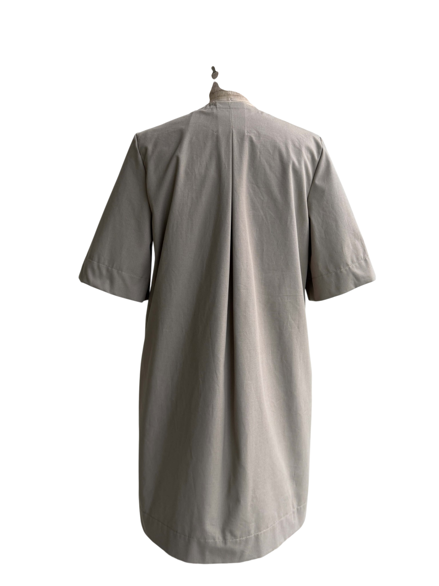 Cotton Mini Dress in Dove Grey, Small / OG price: $298