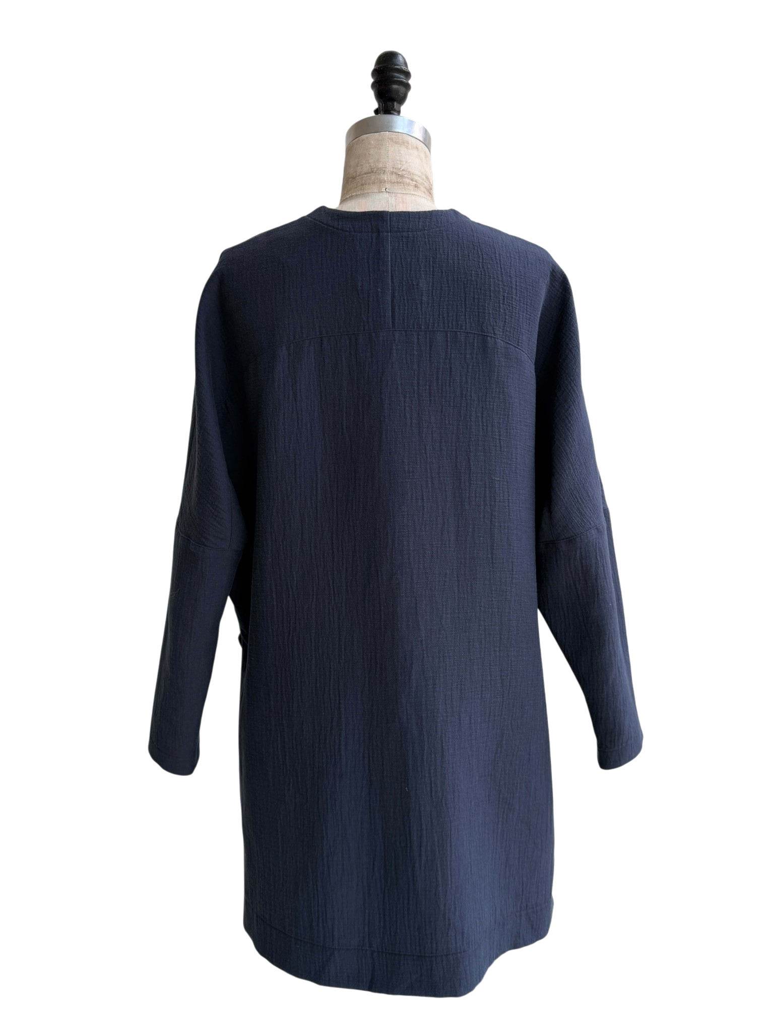 Cotton Side Cut Tunic in Indigo, Medium / OG Price $220
