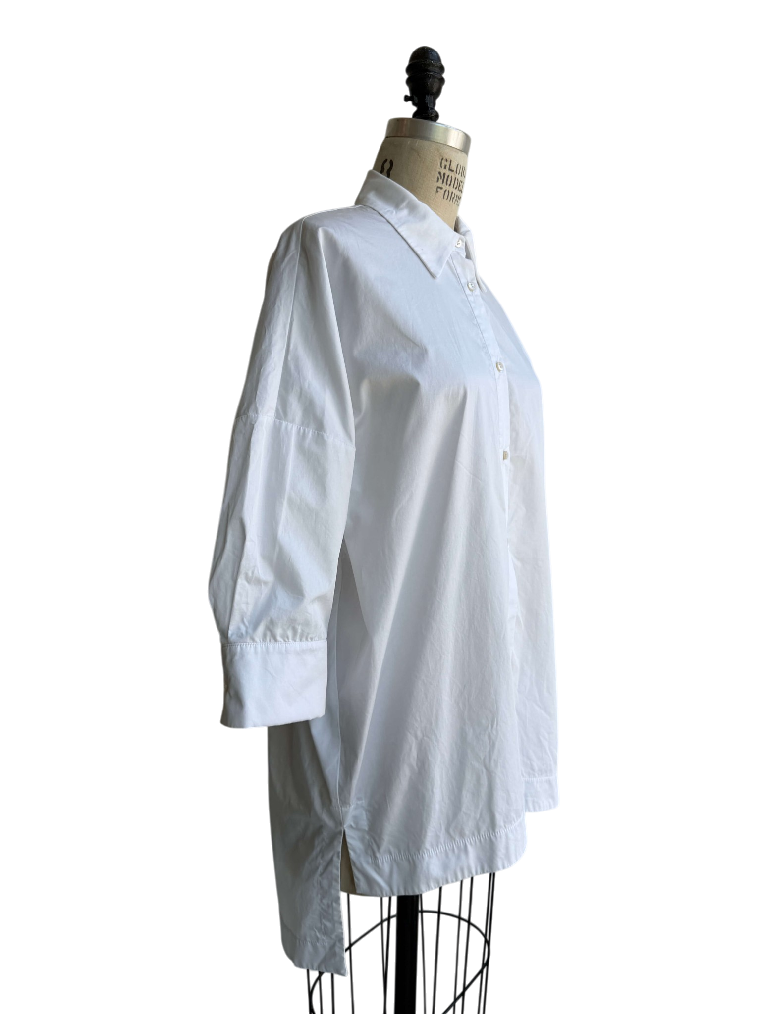 Cotton Dress Shirt in White, small / OG Price $265.00