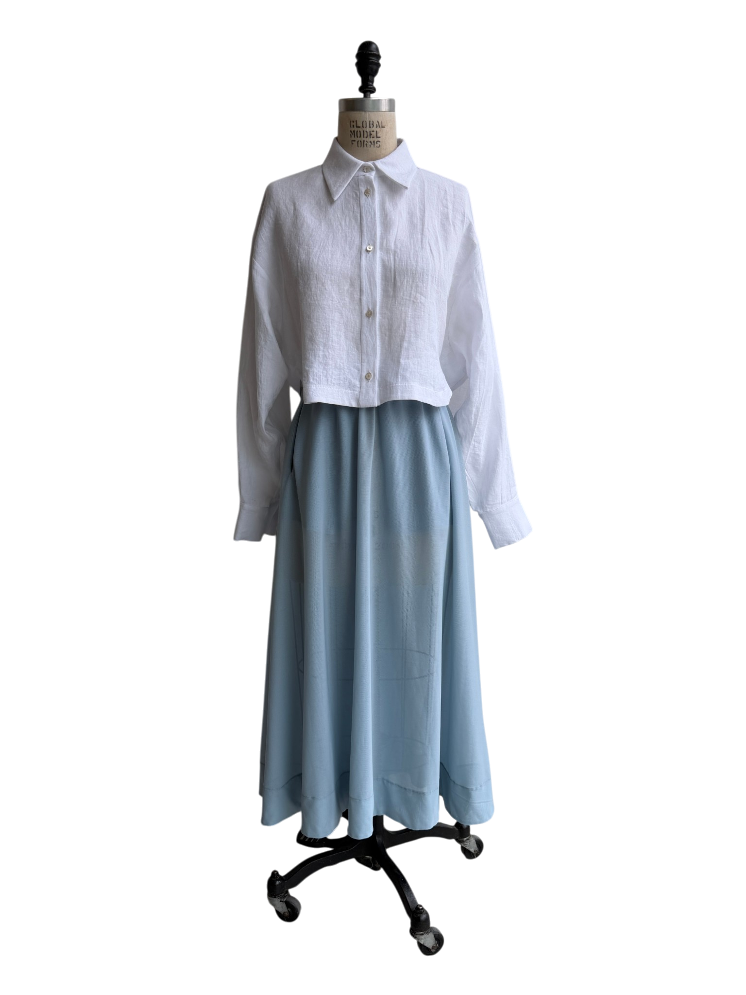 Mesh Full Tempo Skirt in Air Blue, medium  / OG Price $265
