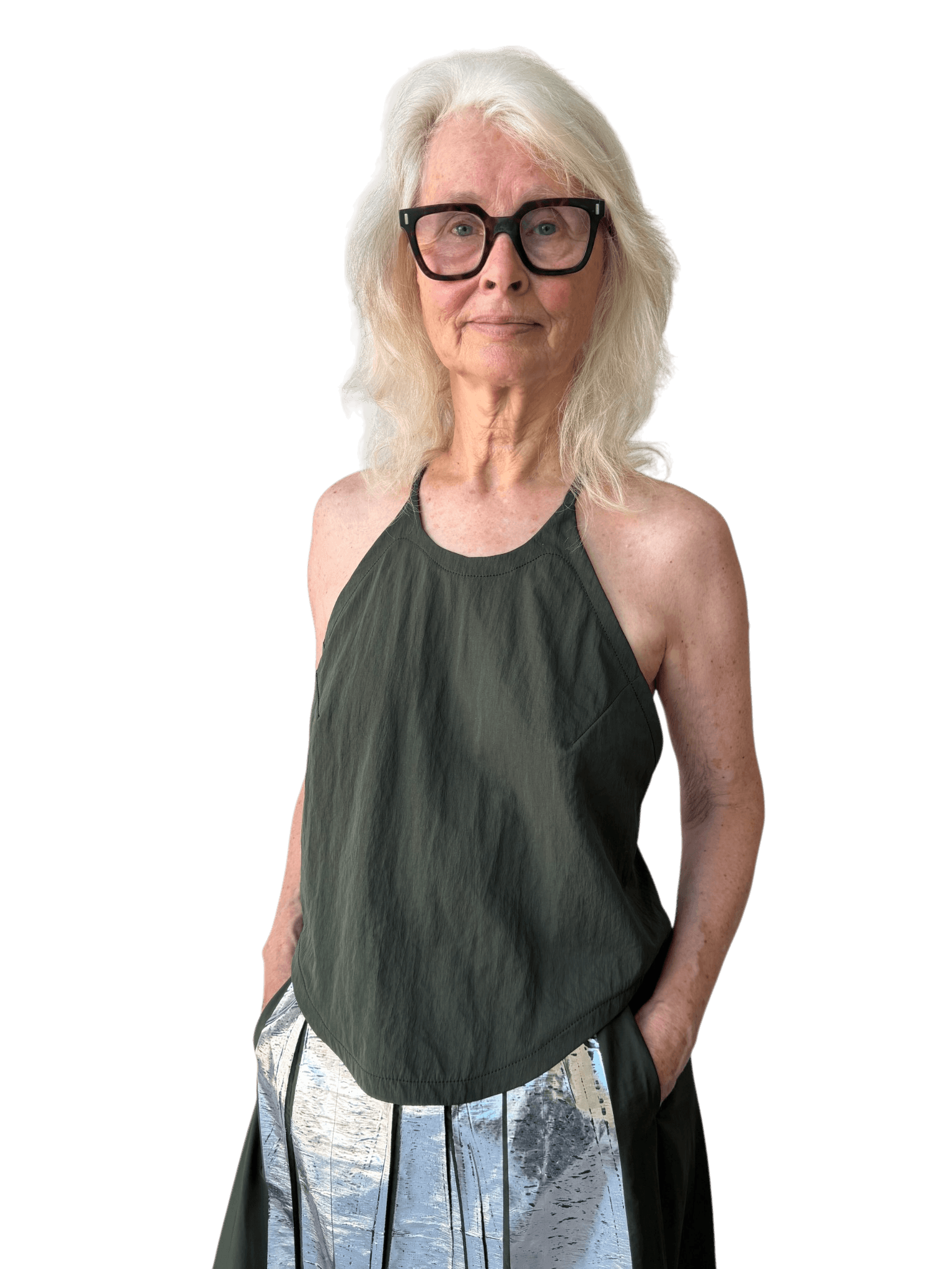Airloom Softform Camisole Top in Ghost Olive