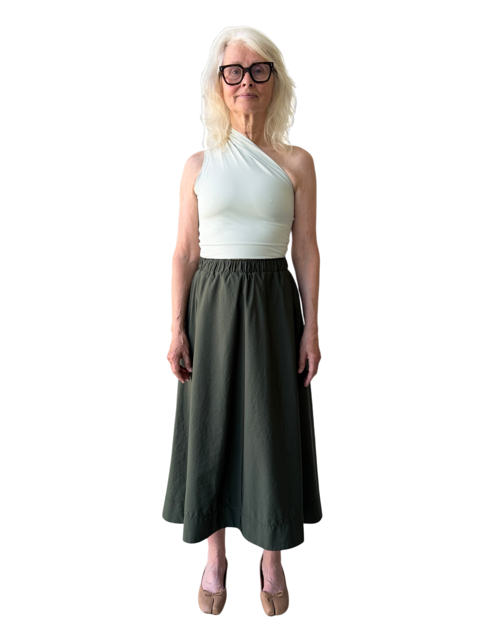 Asymmetrical Tank Top in Naked Mint