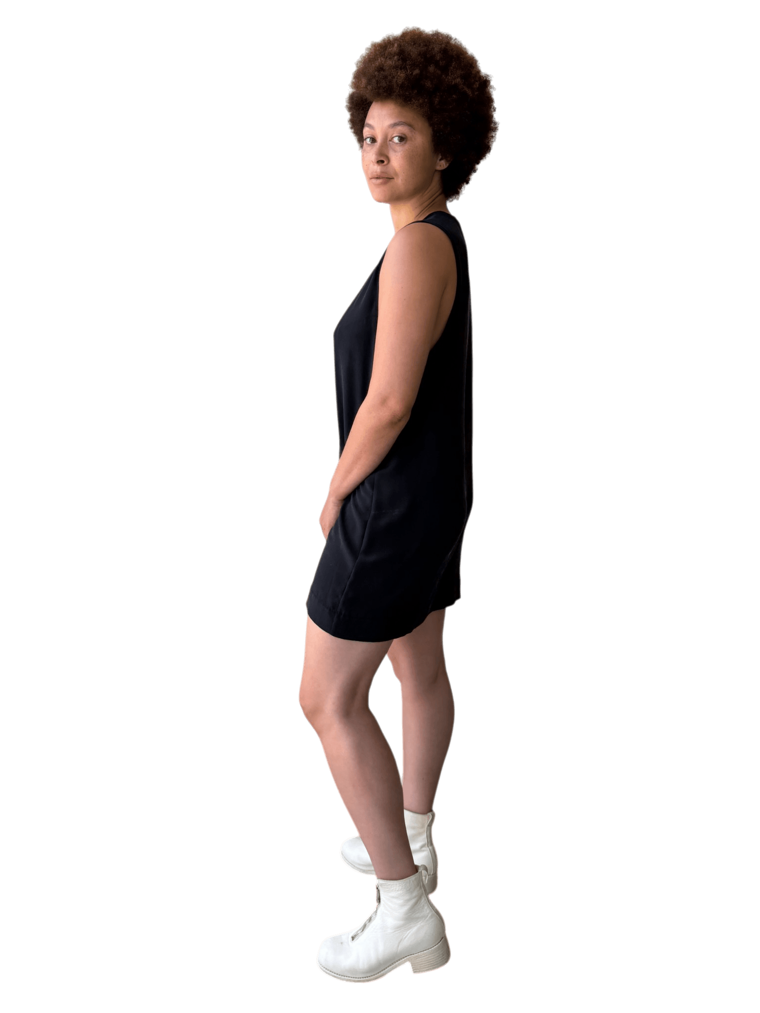 Silk Slip in Brushed Black