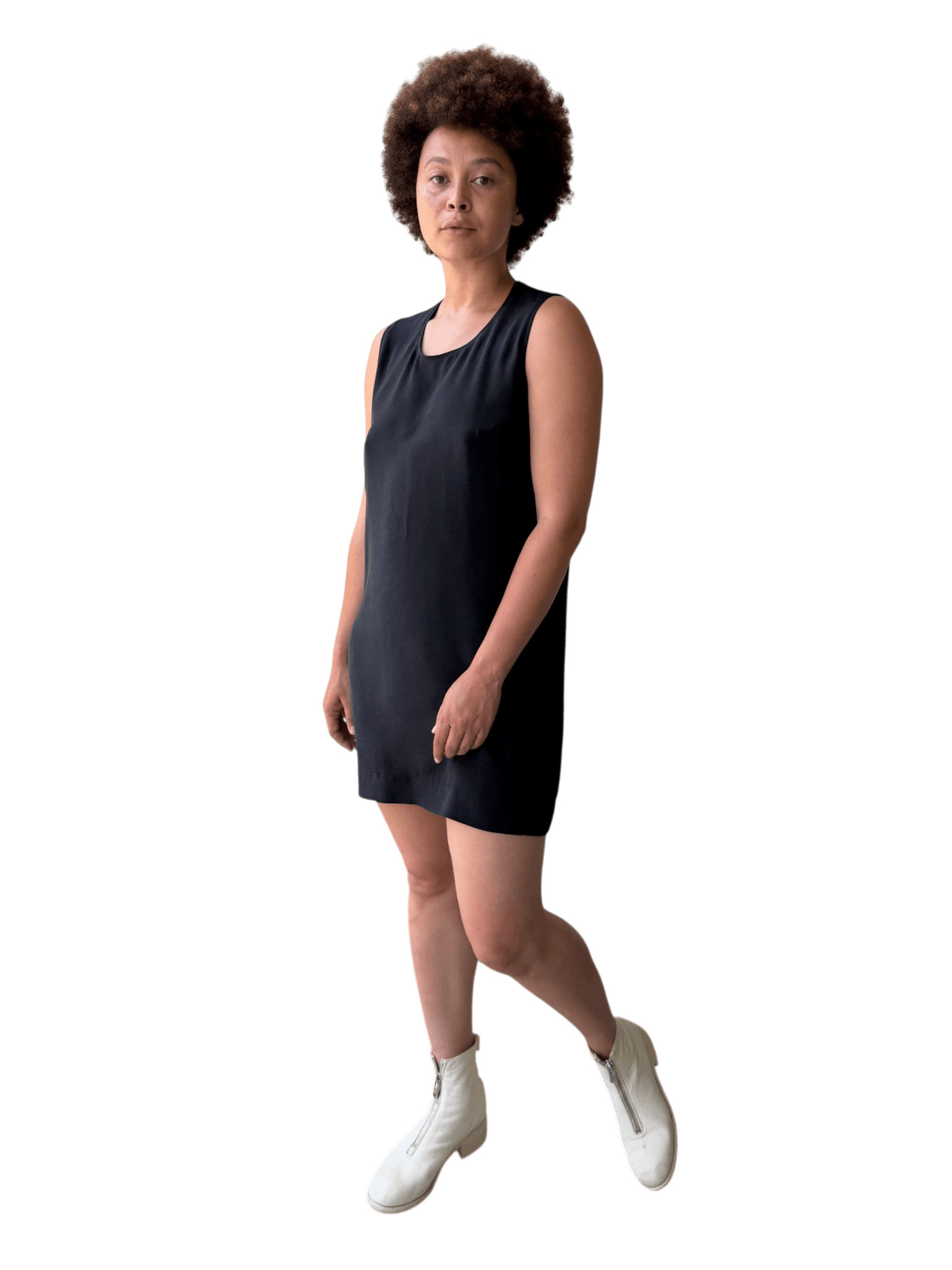 Silk Slip in Brushed Black