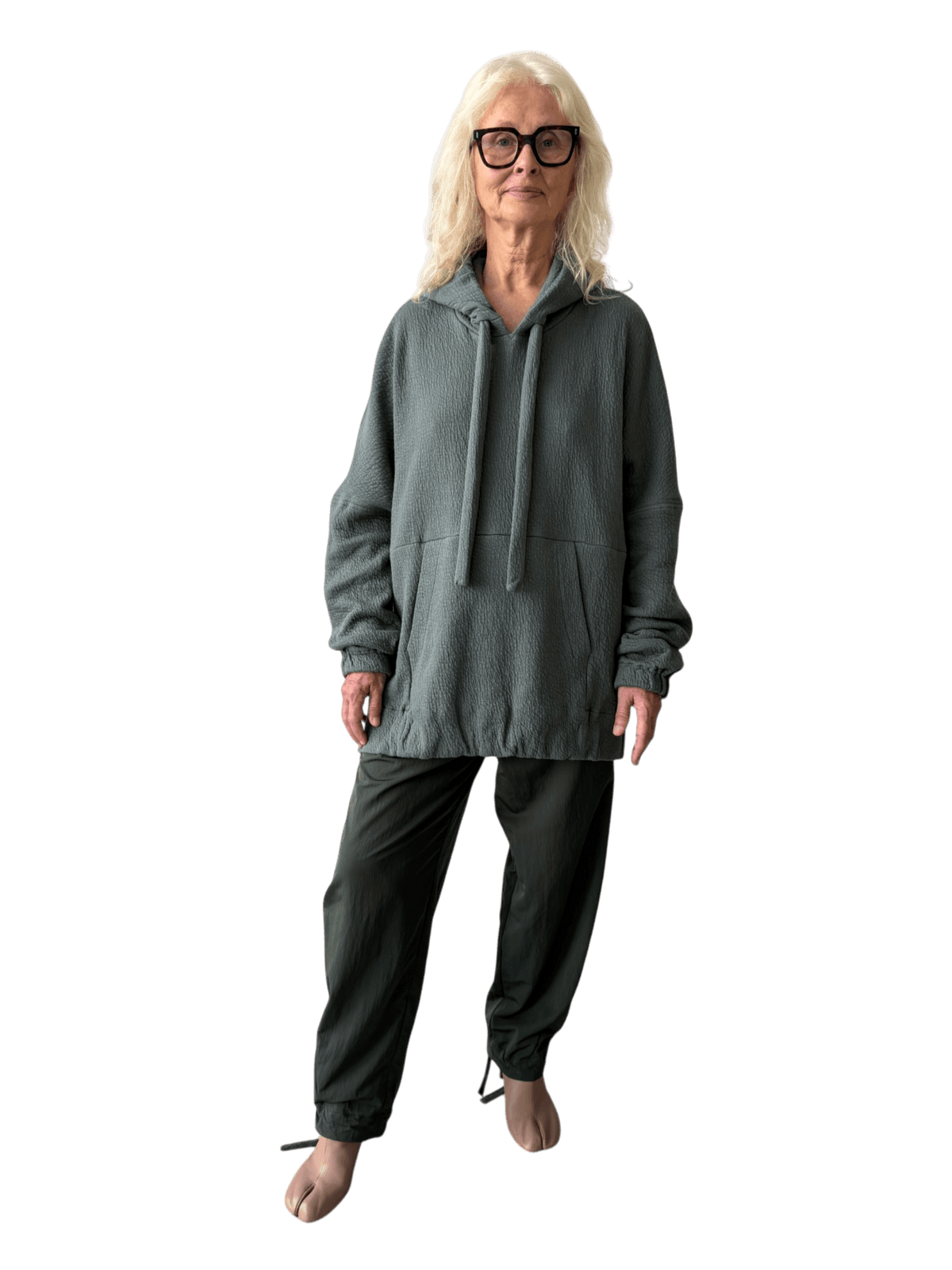 Organic Puffed Cotton A.D.C. Hoodie in Sage