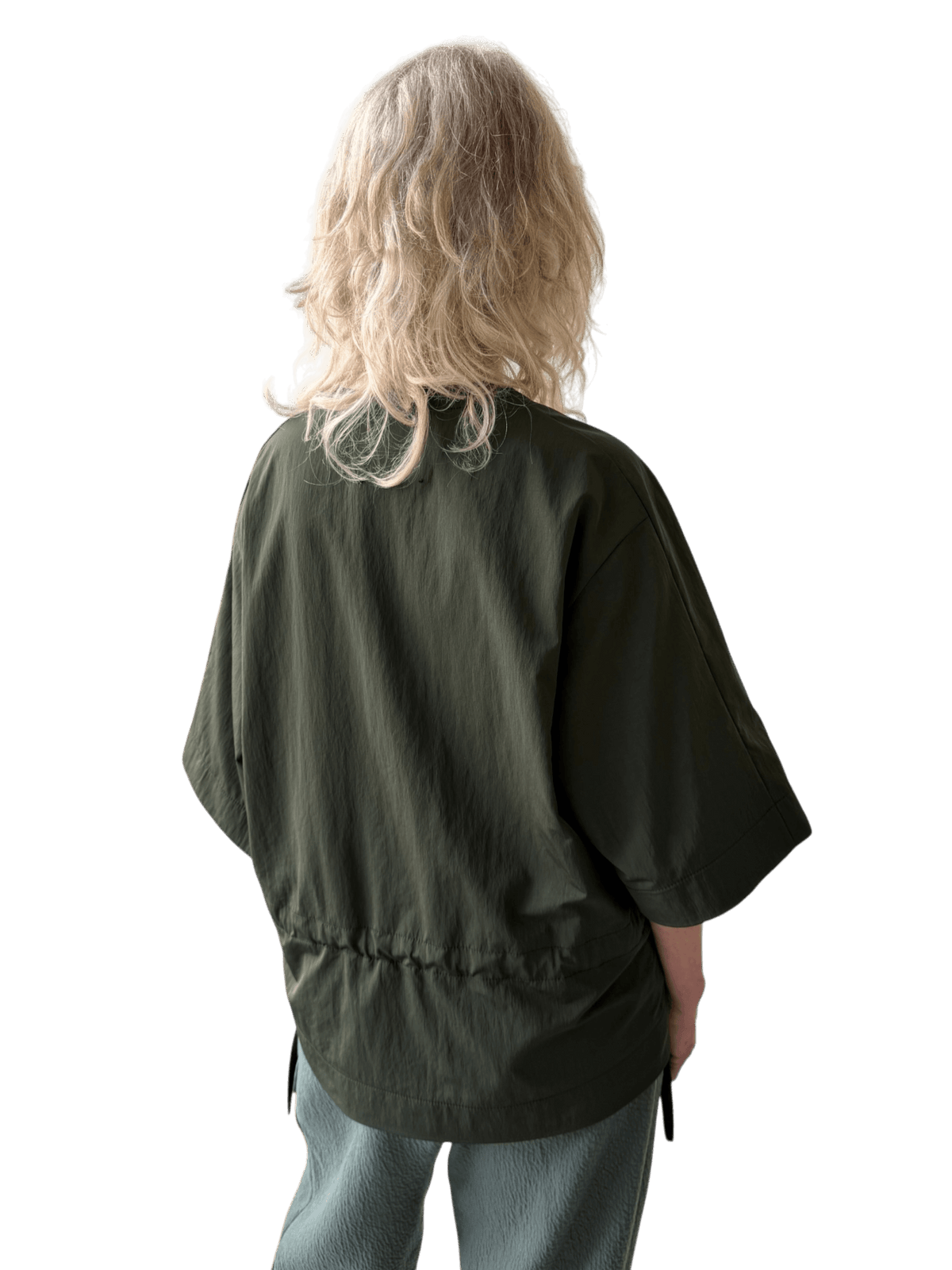 Airloom Integral Tether Tee in Ghost Olive