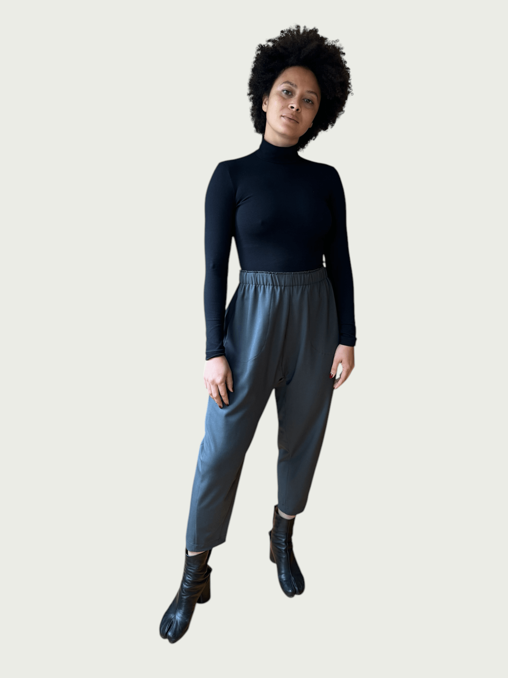 Wool Suiting A.D.C Drop Pant in Dark Grey / OG Price $365