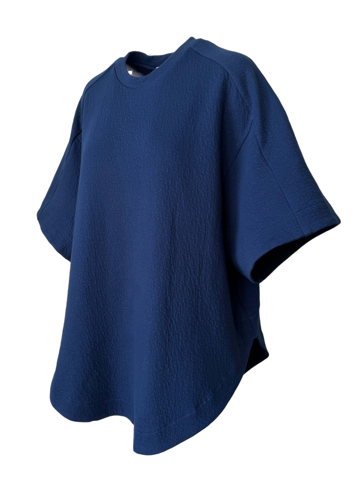 Organic Puffed Cotton Parachute Tee in Ultrablue