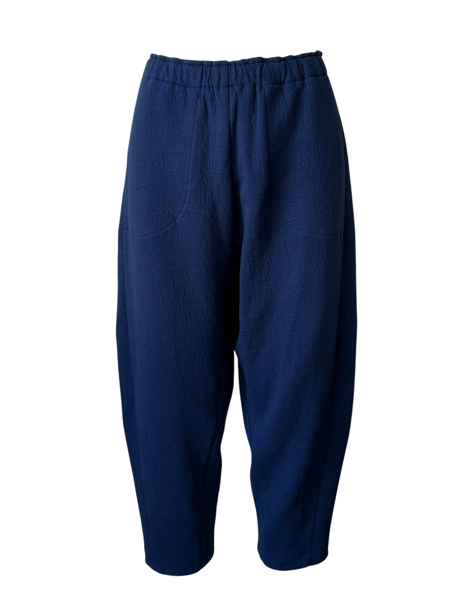 Organic Puffed Cotton A.D.C Drop Pant in Ultrablue