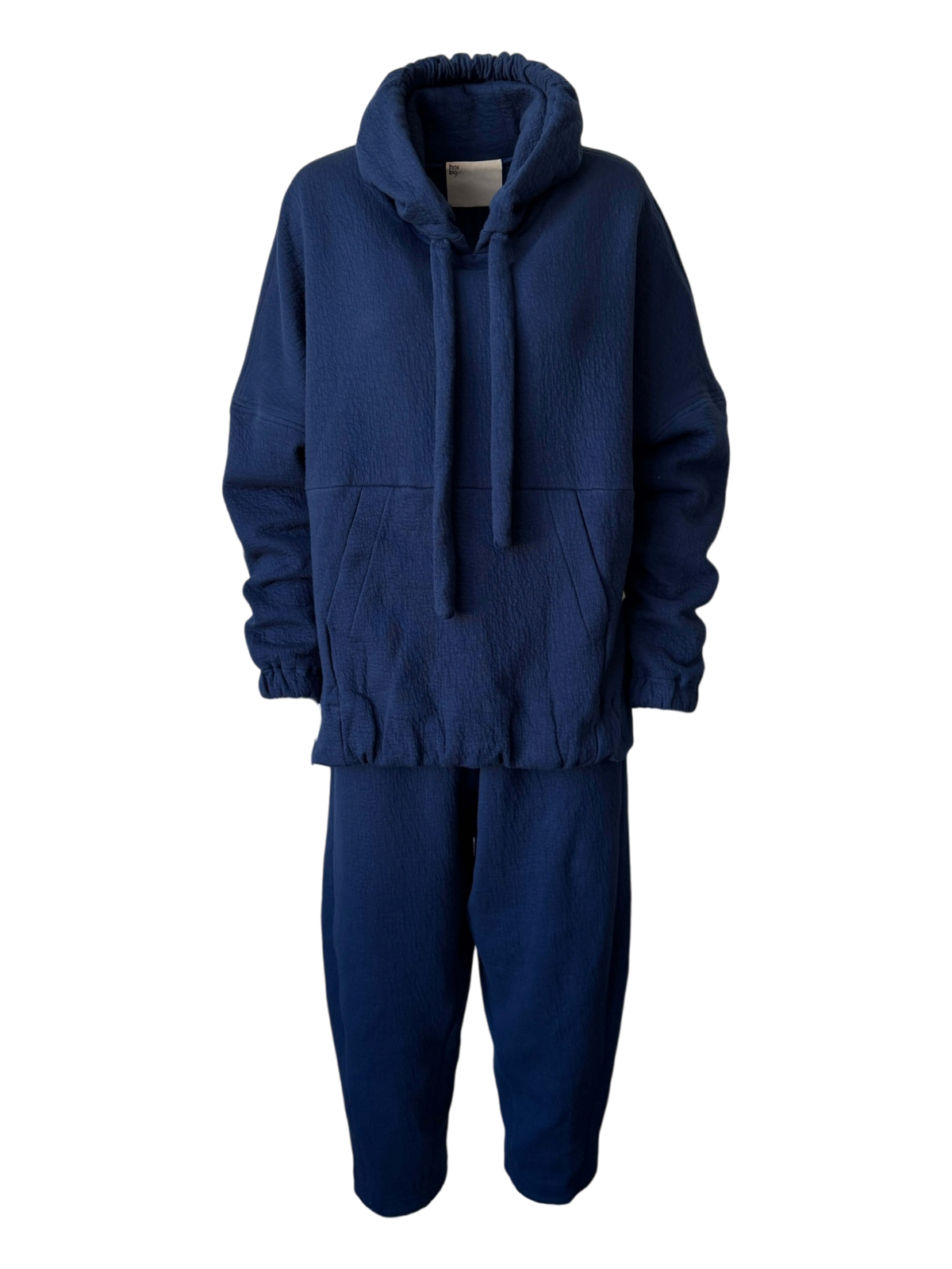Organic Puffed Cotton A.D.C. Hoodie in Ultrablue