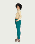 Linen Daily Slacks in Teal