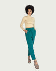 Linen Daily Slacks in Teal