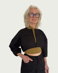 Contoured Bolero Jacket in Black