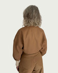 Contoured Bolero Jacket in Camel