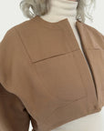 Contoured Bolero Jacket in Camel