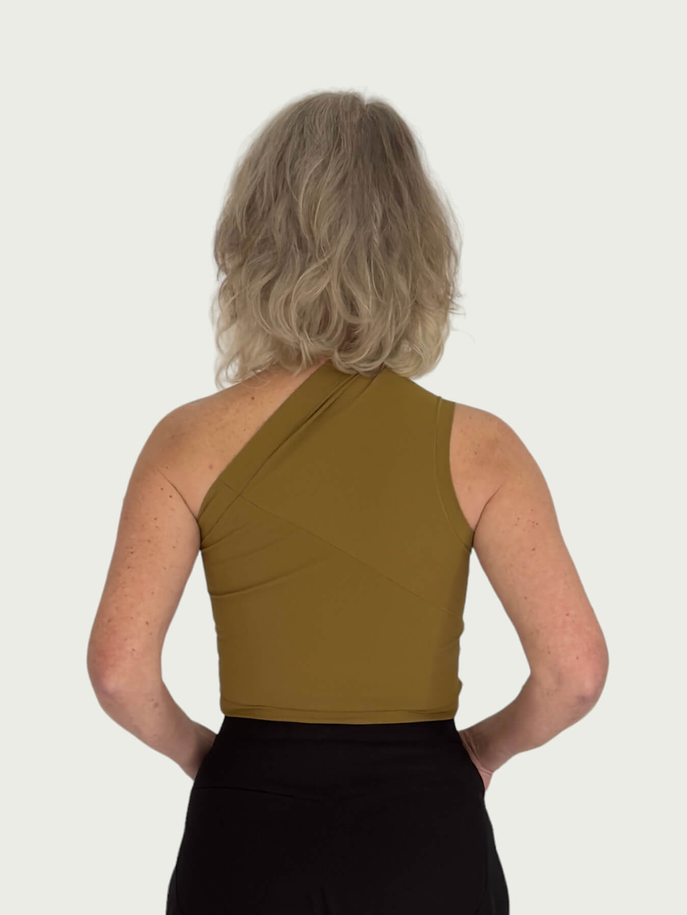 Asymmetrical Tank Top in Chartreuse