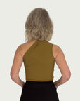 Asymmetrical Tank Top in Chartreuse