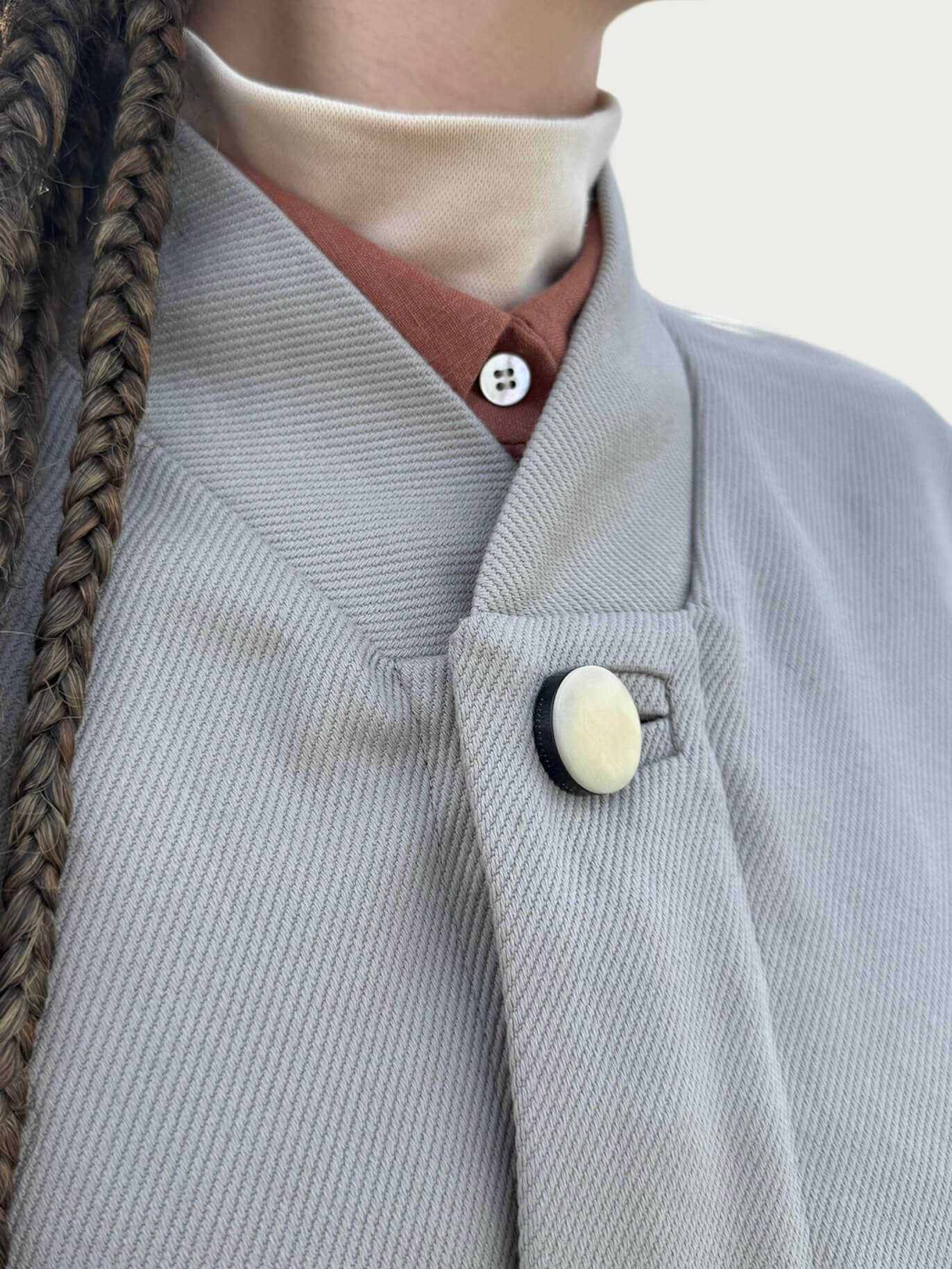 Parachute Overcoat in Dove Grey