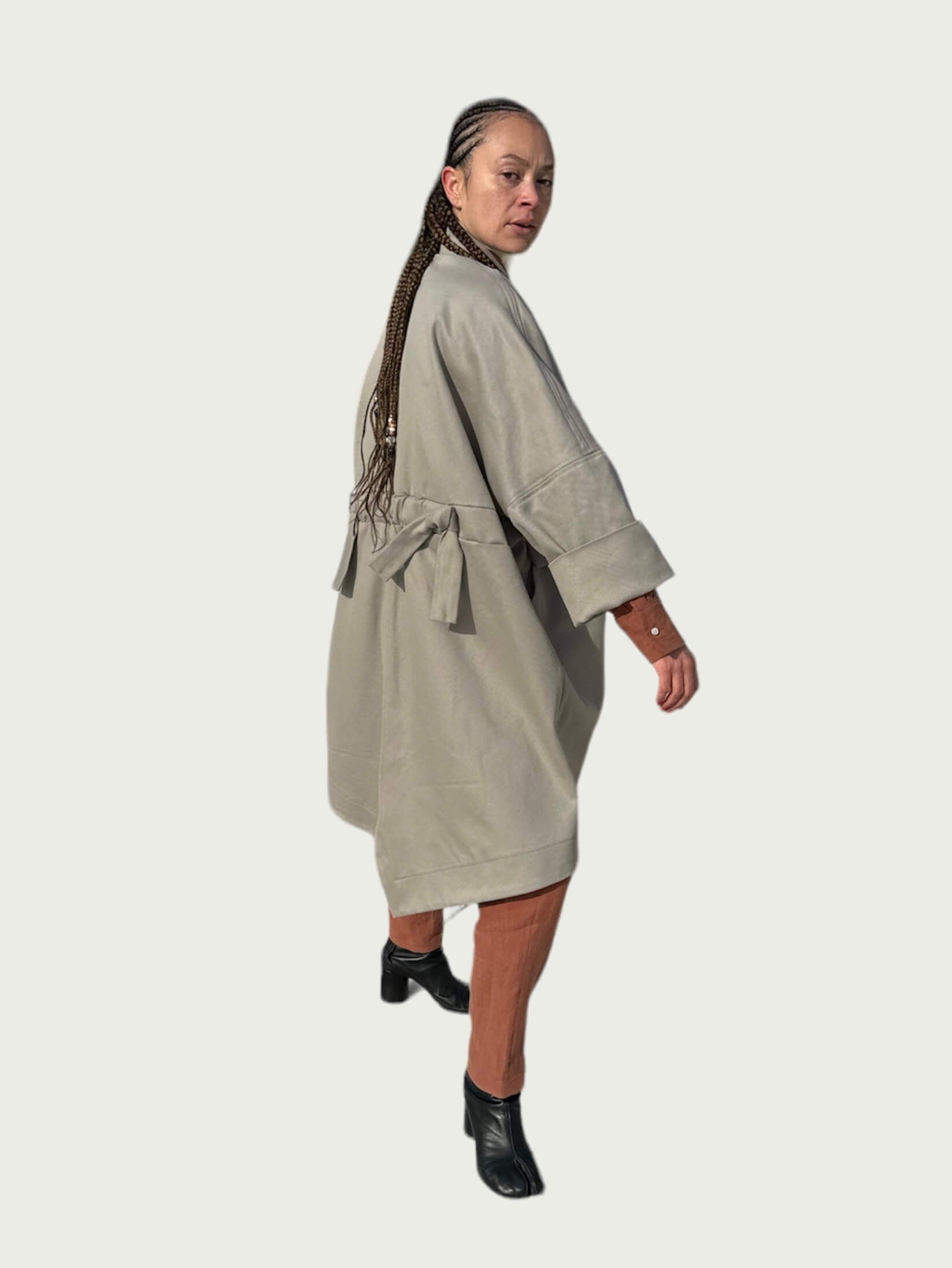 Parachute Overcoat in Dove Grey