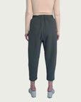 Organic Puffed Cotton A.D.C (All-day-cozy) Drop Pant in White Sage