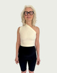 Asymmetrical Tank Top in Creamy