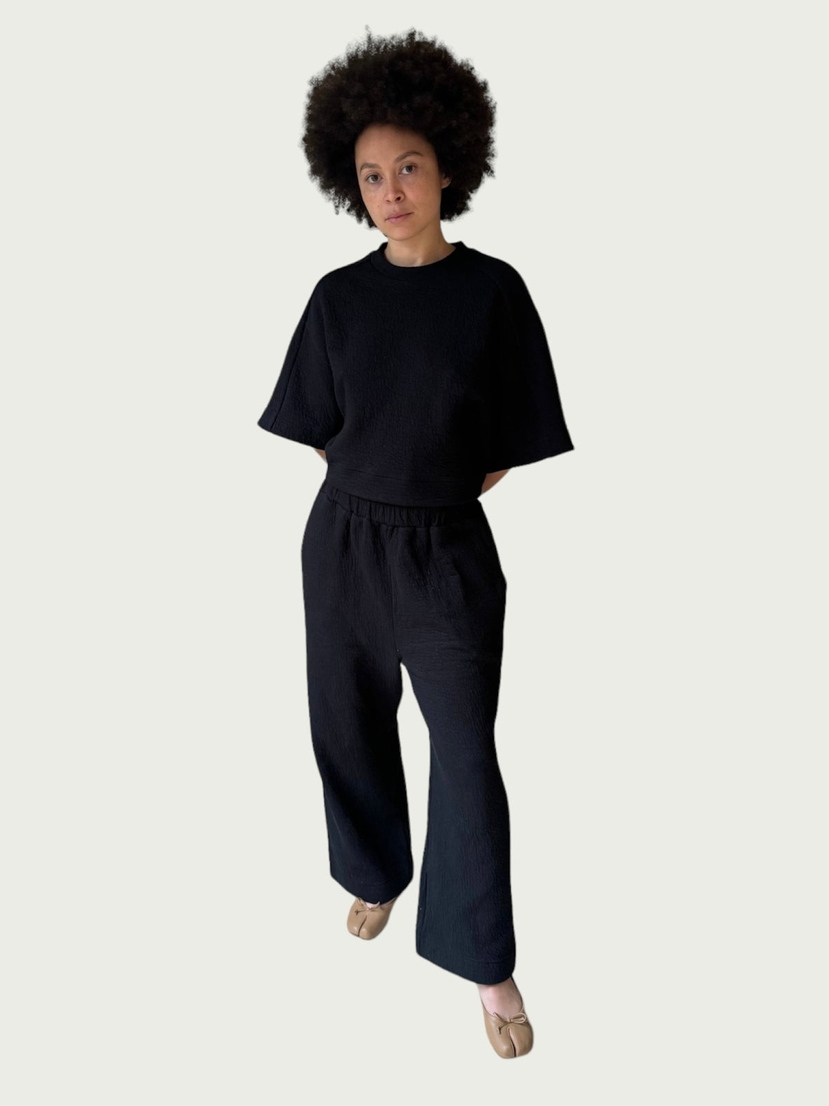 FIONA VEGAN SILK BELTED WIDE LEG PANT