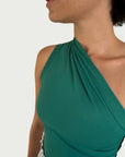 Asymmetrical Tank Top in Tennis Court Green