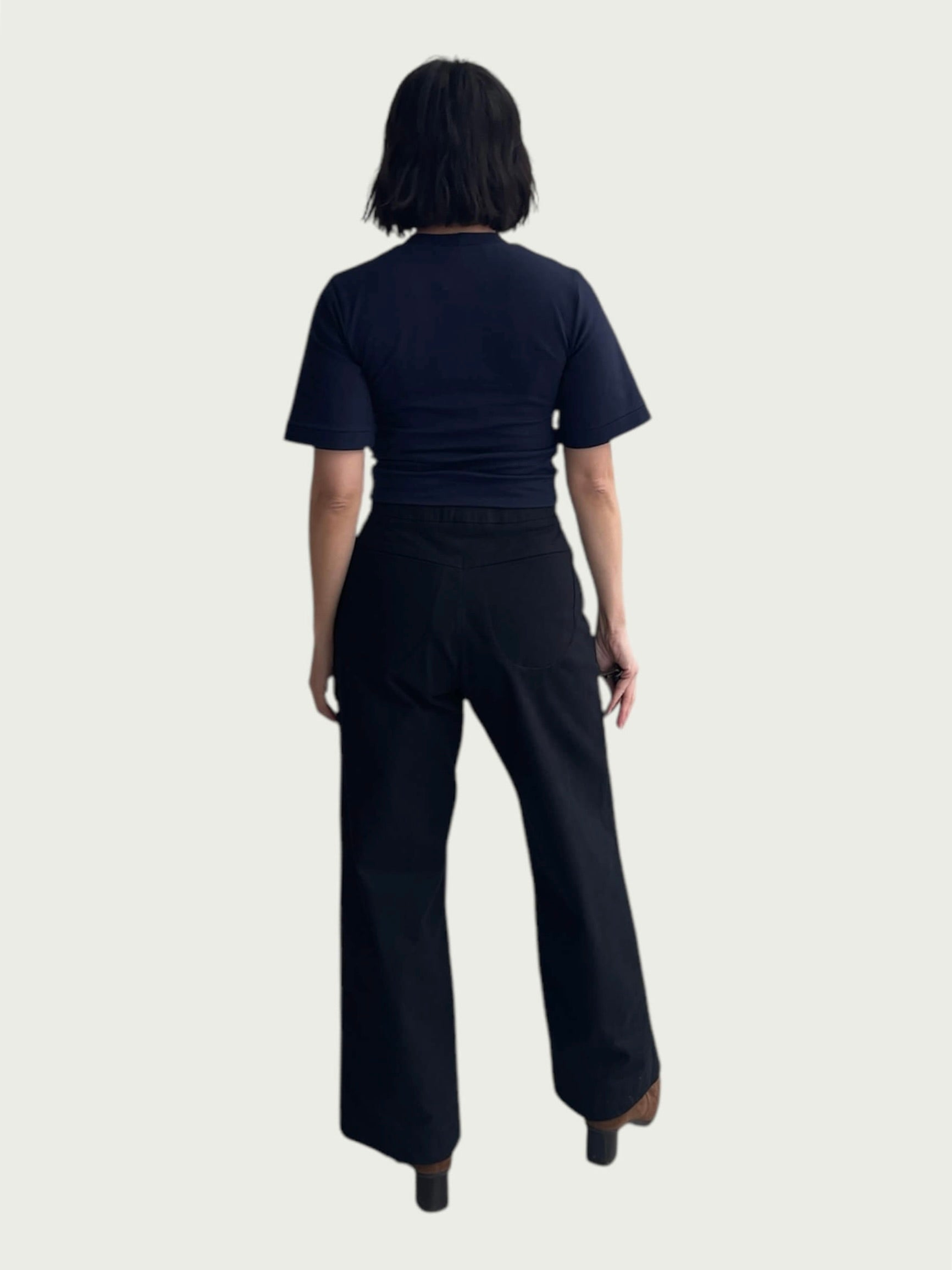 Bell Sleeve Tee in Real Navy