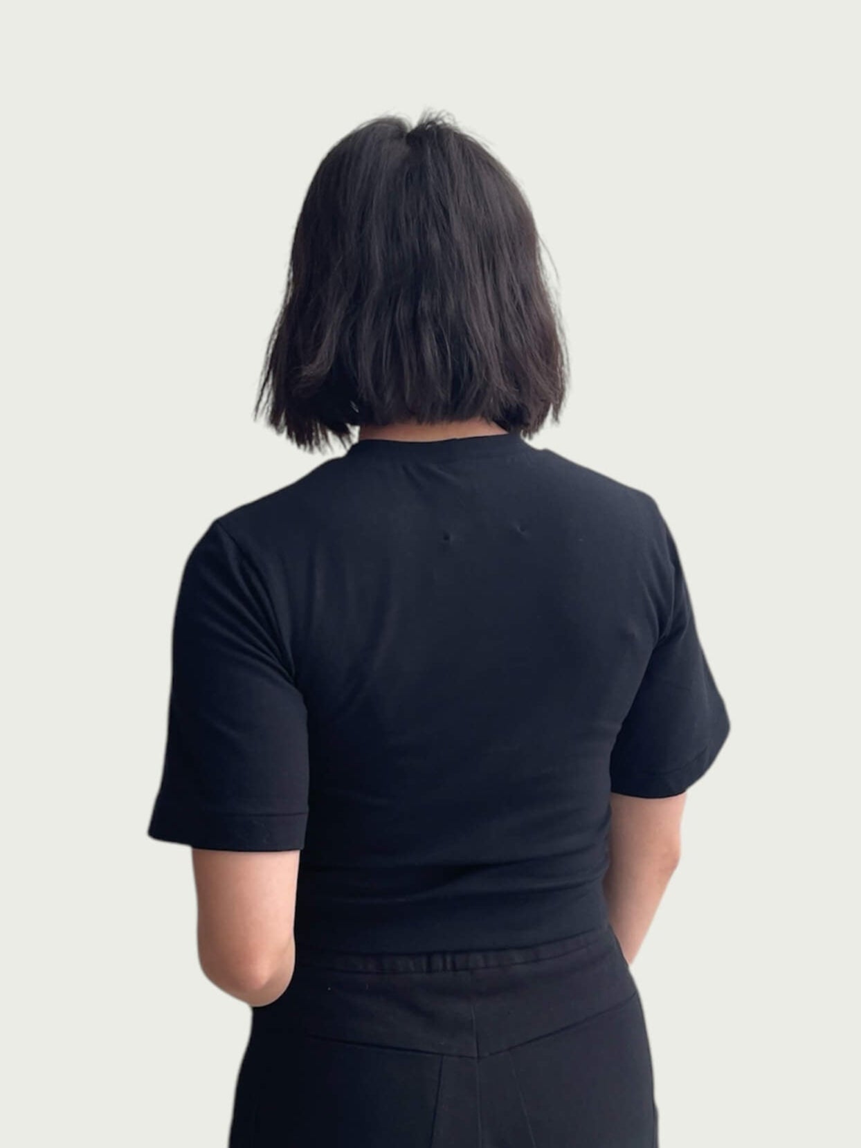 Bell Sleeve Tee in Absolute Black